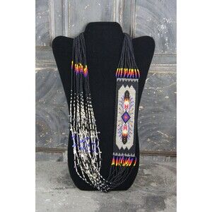 Native American Southwestern Style Beaded Necklace